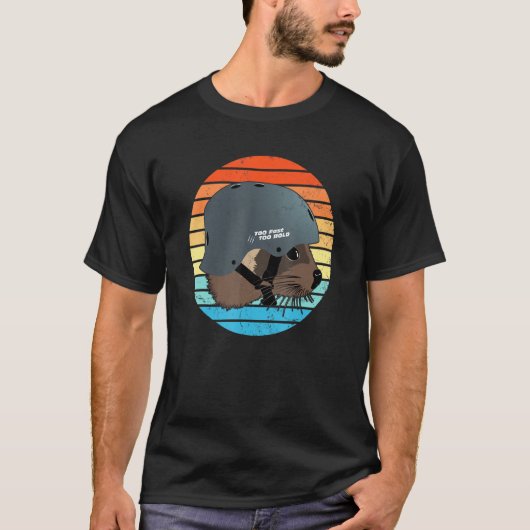 Cute Little Marten Sunset T-shirt (Voorkant)