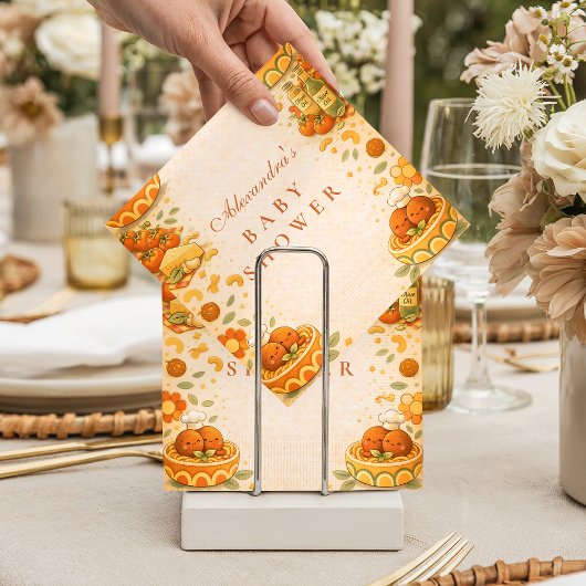 Cute Little Meatball Baby Shower Servet