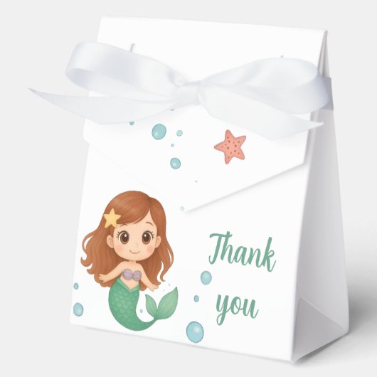Cute little mermaid bedankdoosjes (Voorkant)