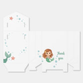 Cute little mermaid bedankdoosjes (Ongevouwen)