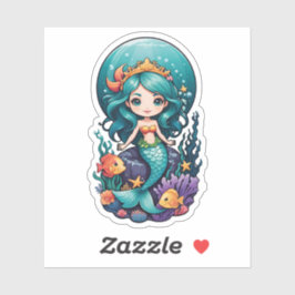 Cute Little Mermaid Sticker