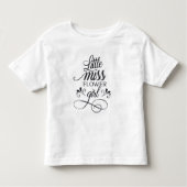 Cute Little Miss Bloemenmeisje | Shirt (Voorkant)