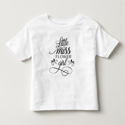 Cute Little Miss Bloemenmeisje | Shirt (Voorkant)