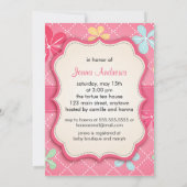 Cute Little Monkey Baby shower Kaart (Achterkant)