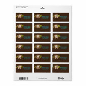Cute Little Monkey Boy Adresetiketten Etiket (Full Sheet)