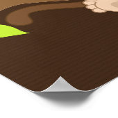 Cute Little Monkey Boy Baby shower Banner Poster (Hoek)
