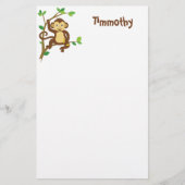 Cute Little Monkey Briefpapier (Voorkant)