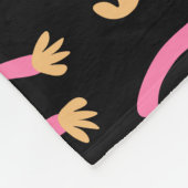 Cute Little Monkey Fleece Deken (Hoek)