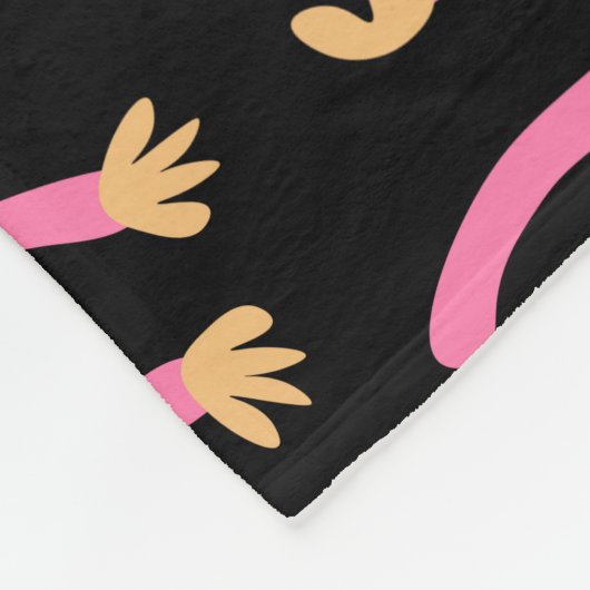 Cute Little Monkey Fleece Deken (Hoek)