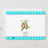 Cute Little Monkey Kaart (Achterkant)