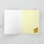 Cute Little Monkey Kaart (Binnen)