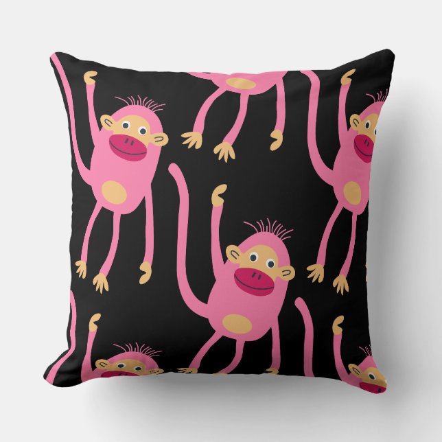 Cute Little Monkey Kussen (Voorkant)