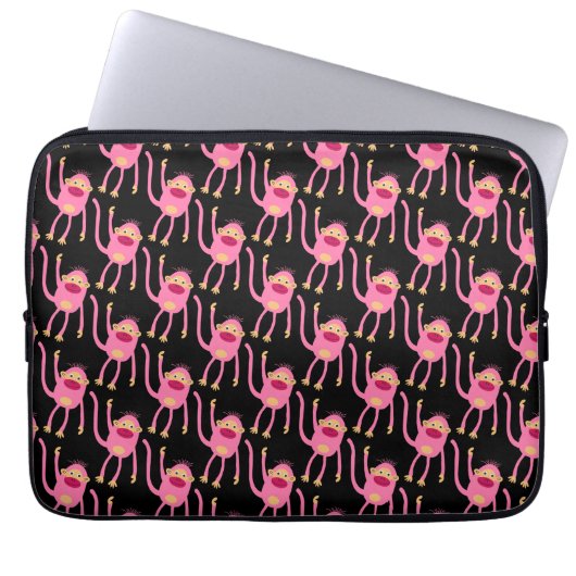 Cute Little Monkey Laptop Sleeve (Voorkant)