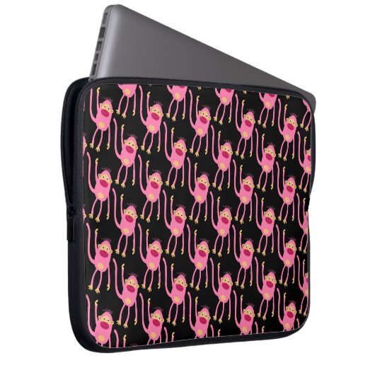 Cute Little Monkey Laptop Sleeve (Voorkant Rechts)