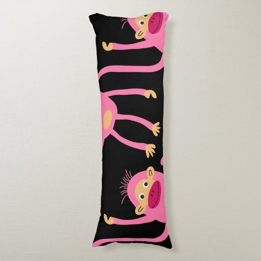 Cute Little Monkey Lichaamskussen (Voorkant Verticaal)