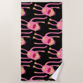 Cute Little Monkey Strandlaken (Voorkant)