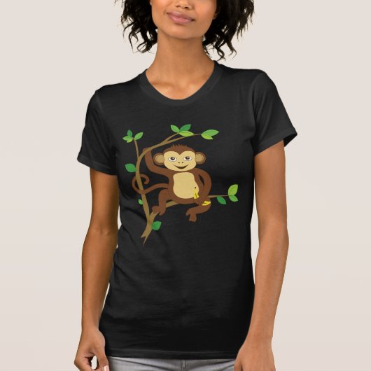 Cute Little Monkey T-shirt (Voorkant)