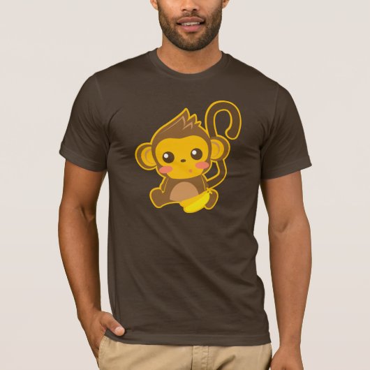 Cute Little Monkey T-shirt (Voorkant)