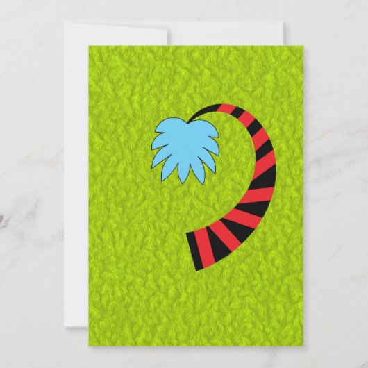 Cute Little Monster Birthday Party Kaart (Achterkant)