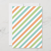 Cute Little Monster Kids Birthday Invitation Kaart (Achterkant)