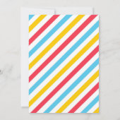 Cute Little Monster Kids Birthday Invitation Kaart (Achterkant)