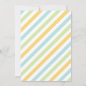 Cute Little Monster Kids Birthday Invitation Kaart (Achterkant)