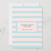 Cute Little Monster Mash Blue Thema Birthday Part Kaart (Achterkant)