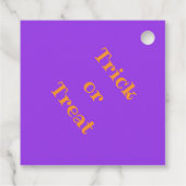 Cute Little Monster Paars Halloween Party Bedankjes Labels (Achterkant)