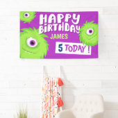 Cute Little Monster Paars Spandoek (Insitu)