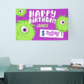 Cute Little Monster Paars Spandoek (Beurs)