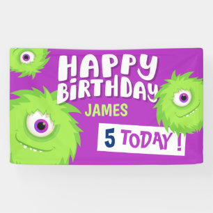 Cute Little Monster Paars Spandoek