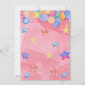 Cute Little Monster-verjaardagsuitnodiging Kaart (Achterkant)