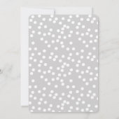 Cute Little Mouse - Baby shower Invitation Kaart (Achterkant)