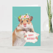 Cute Little Mouse Birthday Kaart (Voorkant)