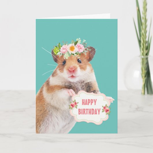Cute Little Mouse Birthday Kaart (Voorkant)