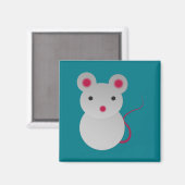 Cute Little Mouse Magneet (Voorkant / Achterkant)