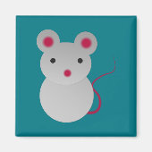 Cute Little Mouse Magneet (Voorkant)