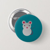 Cute Little Mouse Ronde Button 5,7 Cm (Voorkant /achterkant)