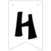 Cute Little Ninja Happy Birthday Bunting Flags Vlaggetjes (Tweede vlag)