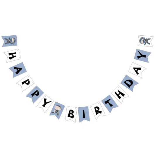 Cute Little Ninja Happy Birthday Bunting Flags Vlaggetjes (Alle)