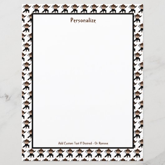 Cute Little Ninja Warrior Personalize (Voorkant)