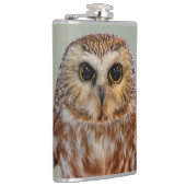 Cute Little Northern Saw Whet Owl Heupfles (Rechts)