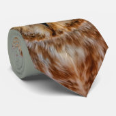 Cute Little Northern Saw Whet Owl Stropdas (Opgerold)