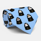 Cute Little Nun Pattern Stropdas (Opgerold)