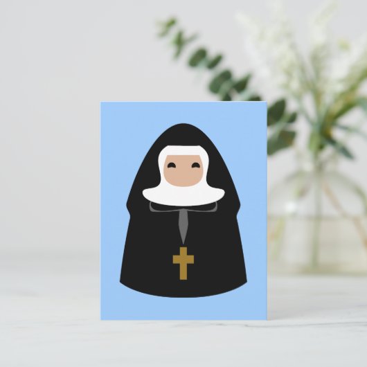 Cute Little Nuns Briefkaart (Staand voorkant)