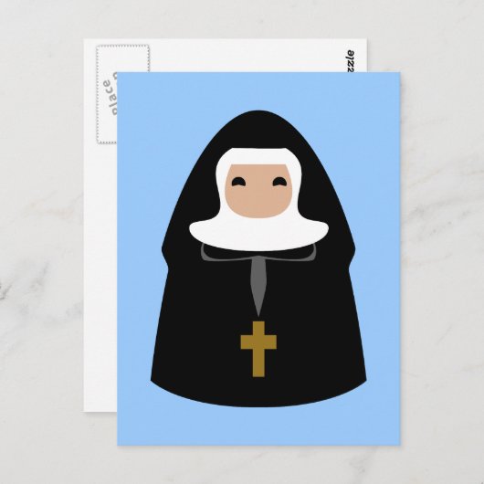 Cute Little Nuns Briefkaart (Voorkant / Achterkant)