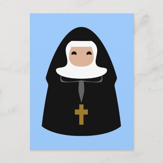 Cute Little Nuns Briefkaart (Voorkant)
