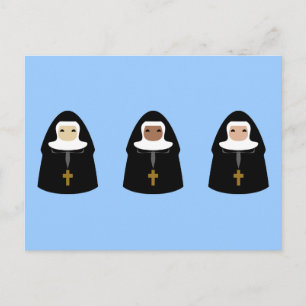 Cute Little Nuns Briefkaart