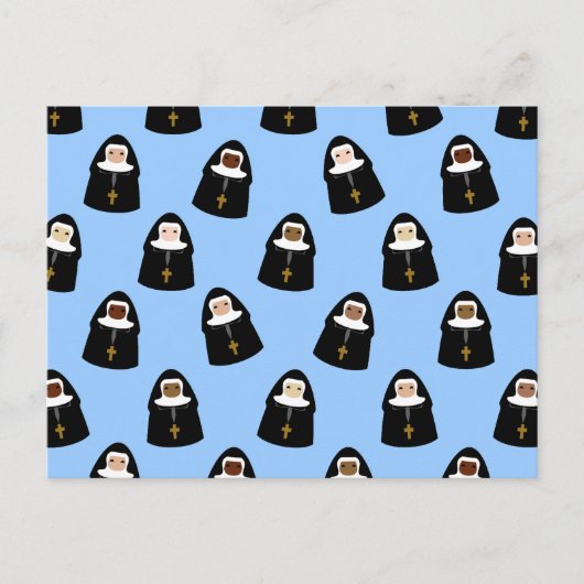 Cute Little Nuns Briefkaart (Voorkant)