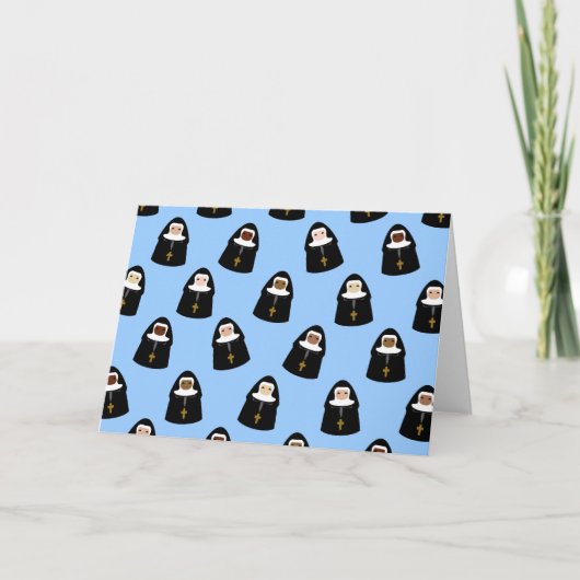 Cute Little Nuns Kaart (Voorkant)